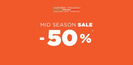 Mid Season Sale fino al -50% da Sartoria Italiana